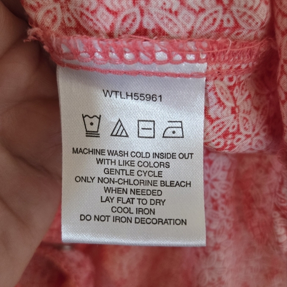 Wrangler | Red Sleeveless Western Shirt Size Large - Picture 8 of 8